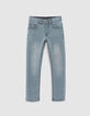 Boys’ faded blue SKINNY jeans-1