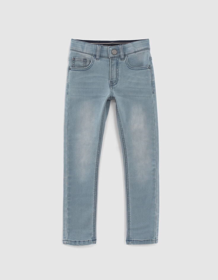 Blaue SKINNY-Jungenjeans in Washed-Optik-1