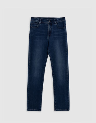 Straight blue jeans for boys