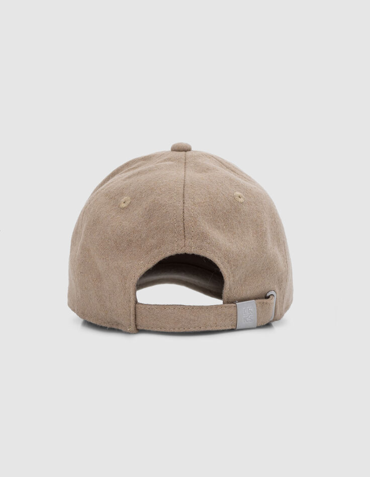 Gorra beige con monograma bordado, niña-4