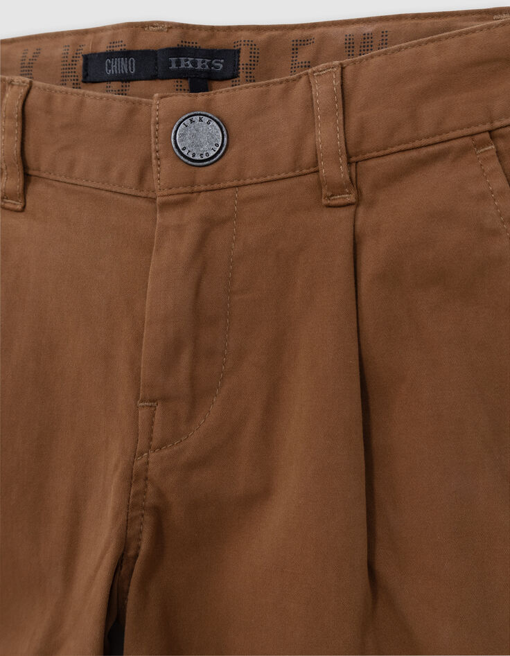 Pantalon CHINO camel garçon-4