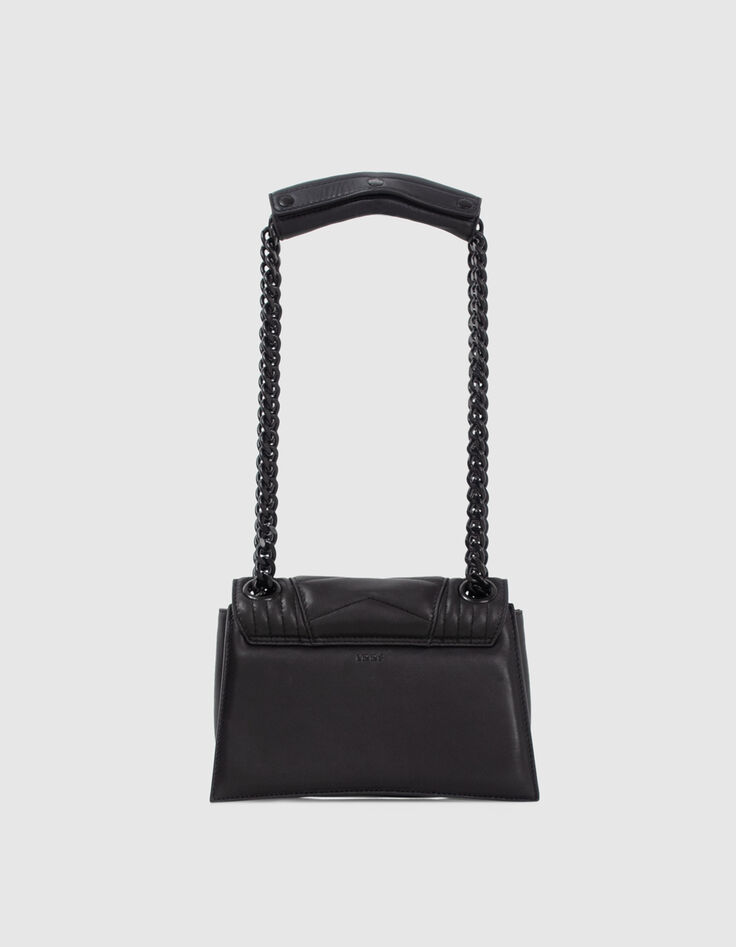 Tas THE 1 Timeless zwart doorstikt leer Maat S Dames-2