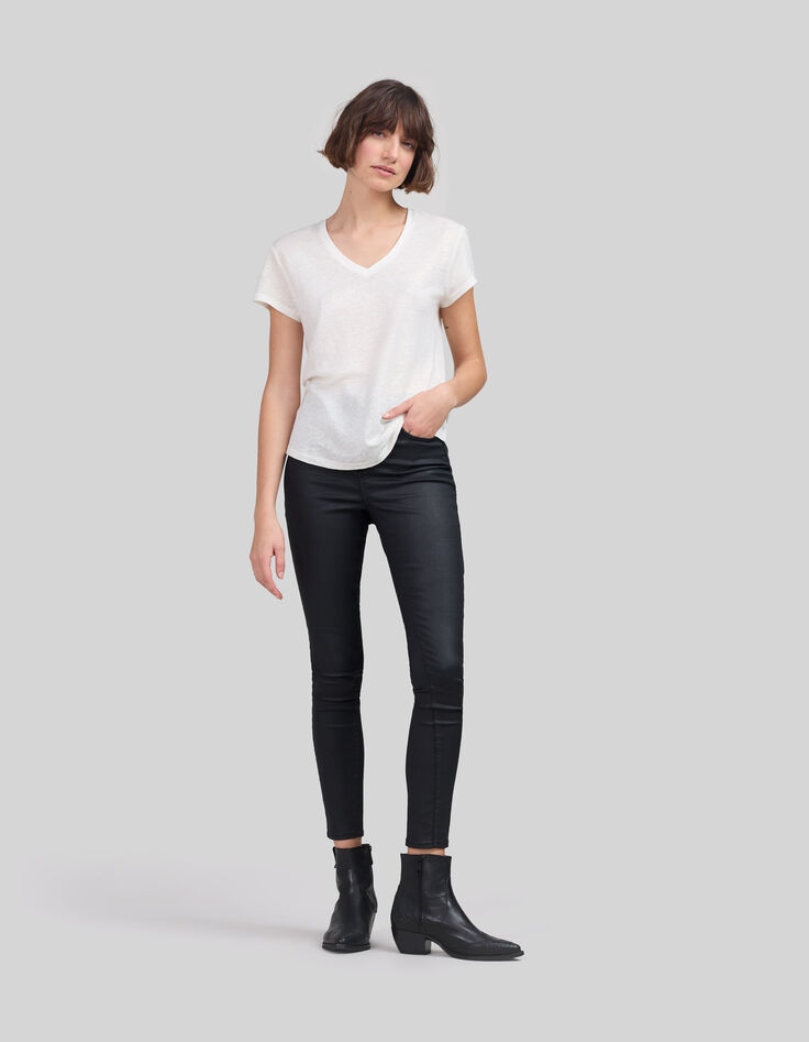 Women's linen T-shirt-1