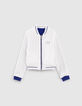 Girls’ white and blue reversible bomber jacket-3