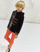 Boys’ slim orange jeans-1