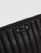 Women’s black chrome-free lambskin leather 111 clutch-3