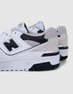 Black and white NEW BALANCE 550 boy's sneakers-4