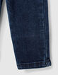 Vintage blue jeans tekst ceintuur biokatoen babyjongens-6
