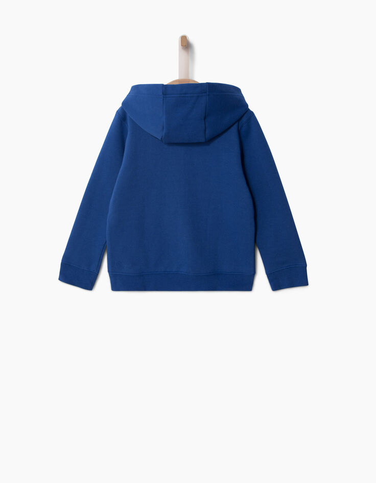 Boys' blue zip-up cardigan-3