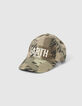 Boys’ khaki camouflage print cap-1