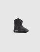 Baby girls’ black Western-style boots-1