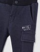 Marineblaue Cargo-Jogginghose für Babyjungen -4