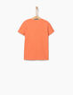 Boys’ Peace & Love terracotta T-shirt-4