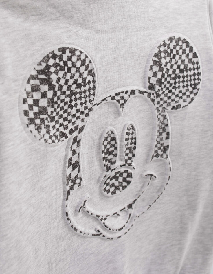 Boys’ grey IKKS–MICKEY hoodie with Mickey embossed on back-4