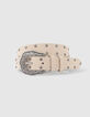 Girls’ vanilla studded belt-2