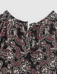 Girls’ black paisley print blouse-6