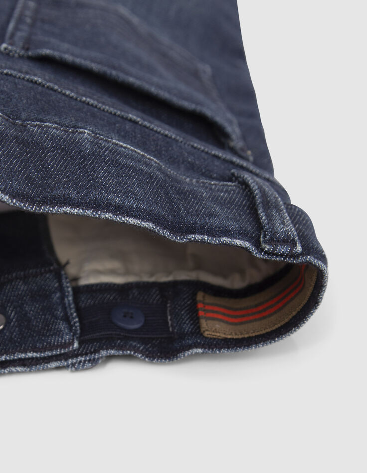 Blauwe SLIM jeans opdrukken reliëf jongens-7