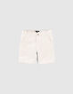 Boys’ white Bermudas with straps-1