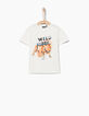 Boys' off-white embroidered lion T-shirt-1