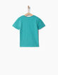 Tee-shirt turquoise Essentiels-2