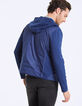 Men’s indigo mixed-fabric hooded jacket-cardigan -4