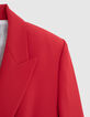 Women’s poppy red double-breasted suit jacket-5