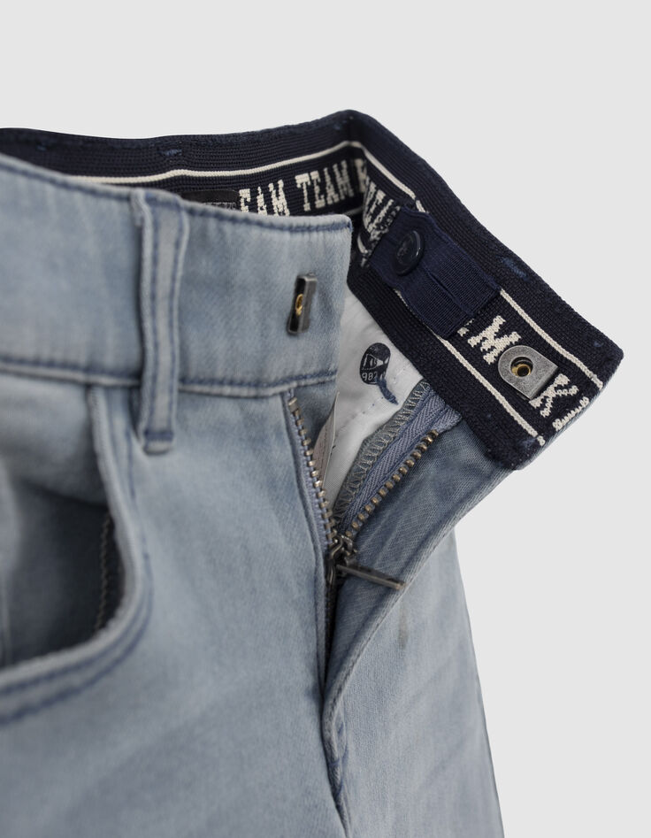 Blaue SKINNY-Jungenjeans in Washed-Optik-6