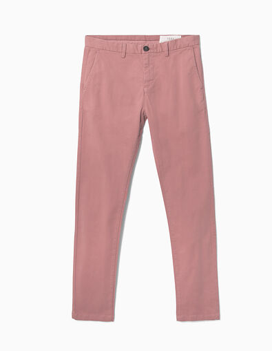 Mens’ Indian pink chinos - IKKS