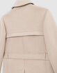 Trench corto beige chica-7