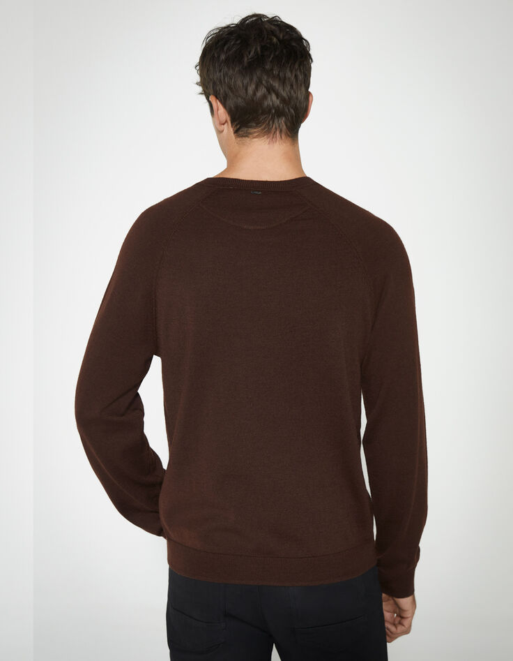 Bordeauxroter Herrenstrickpullover DRY FAST-2