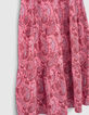 Lange fuchsia jurk kasjmierprint Ecovero® meisjes-5
