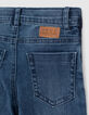 Boys’ medium blue straight jeans with lines down sides-6
