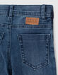 Medium blue straight jeans lijnen opzij jongens -6