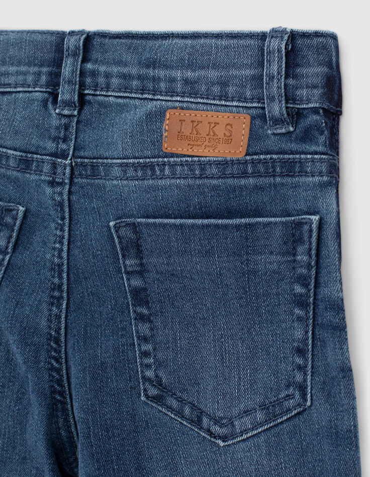 Medium blue straight jeans lijnen opzij jongens -6