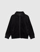 Black velvet cardigan milleraies esprit jacket boy-2