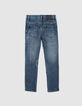 Boys’ blue SLIM jeans with print-4