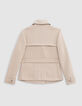 Trench corto beige chica-4