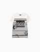 Matrozen-T-shirt gebroken wit en zwart tekst -1