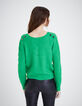 Women's reversible openwork knit sweater-3