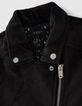 Schwarze Biker-Mädchensweatjacke-6