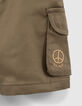 Khaki Mädchencargoshorts aus Lyocell®-6