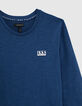 Camiseta azul brut Essentiel algodón bio-4