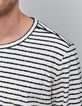 T-shirt marinière éponge manches longues Homme-4