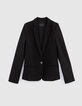 Zwarte blazer in tricot Dames-6