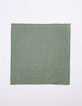 GABRIELLE PARIS 2 green organic cotton gauze cloth squares-3
