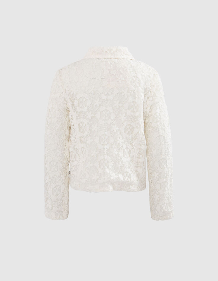 Girls’ off-white lace biker-style jacket-4