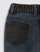 Vintage Blue Jeans mit Black-Used-Kontrast für Babyjungen-6