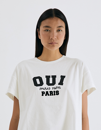 Women's off-white cotton IKKS Women